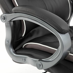 Кресло Brabix Premium Strong HD-009 (экокожа черная, ткань серая) 531945 в Элисте - предосмотр 7