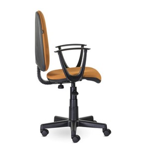 Офисное кресло Brabix Prestige Start MG-312 (эргономичная спинка, ткань, оранжевое) в Элисте - предосмотр 1