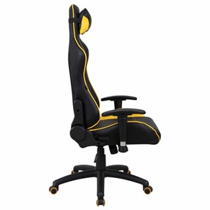 Кресло компьютерное Brabix GT Master GM-110 (две подушки, экокожа, черное/желтое) 531927 в Элисте - предосмотр 1