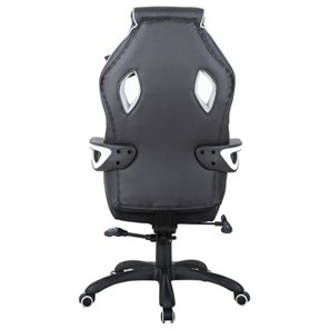 Кресло компьютерное Brabix Techno Pro GM-003 (экокожа, черное/серое, вставки серые) в Элисте - предосмотр 5