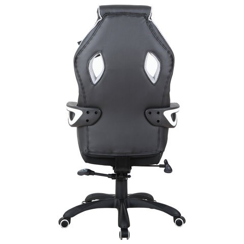 Кресло компьютерное Brabix Techno Pro GM-003 (экокожа, черное/серое, вставки серые) в Элисте - изображение 5