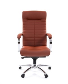 Офисное кресло CHAIRMAN 480 Экокожа Terra 111 (коричневая) в Элисте - предосмотр 1