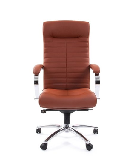 Офисное кресло CHAIRMAN 480 Экокожа Terra 111 (коричневая) в Элисте - изображение 1