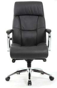 Компьютерное кресло Brabix Premium Phaeton EX-502 (натуральная кожа, хром, черное) в Элисте - предосмотр 4