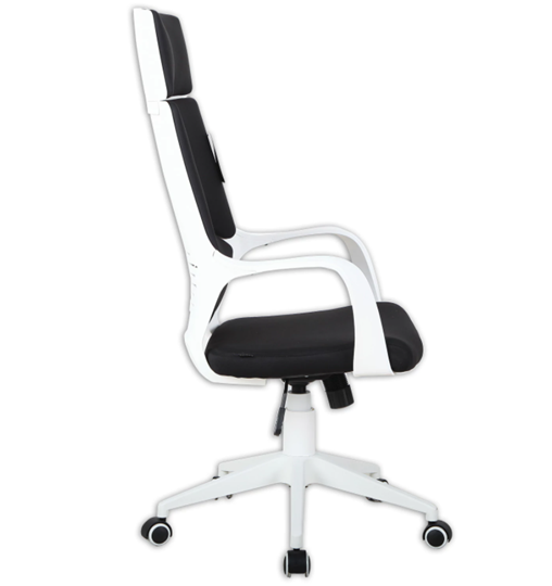 Компьютерное кресло Brabix Premium Prime EX-515 (пластик белый, ткань, черное) 531812 в Элисте - изображение 1