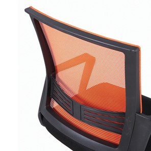 Кресло компьютерное Brabix Balance MG-320 (с подлокотниками, комбинированное черное/оранжевое) в Элисте - предосмотр 8
