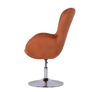 Кресло компьютерное Беннет-1, Микровелюр оранжевый в Элисте - предосмотр 2