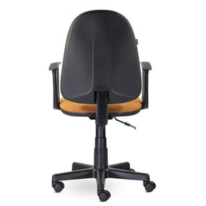 Офисное кресло Brabix Prestige Start MG-312 (эргономичная спинка, ткань, оранжевое) в Элисте - предосмотр 3