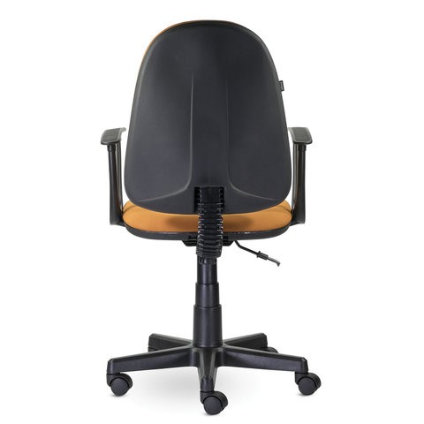 Офисное кресло Brabix Prestige Start MG-312 (эргономичная спинка, ткань, оранжевое) в Элисте - изображение 3