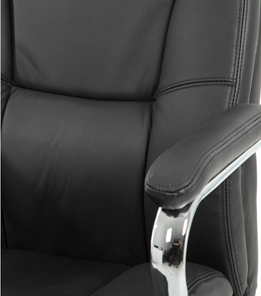 Компьютерное кресло Brabix Premium Phaeton EX-502 (натуральная кожа, хром, черное) в Элисте - предосмотр 6