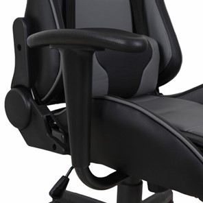 Офисное кресло Brabix GT Racer GM-100 (две подушки, экокожа, черное/серое) в Элисте - предосмотр 9