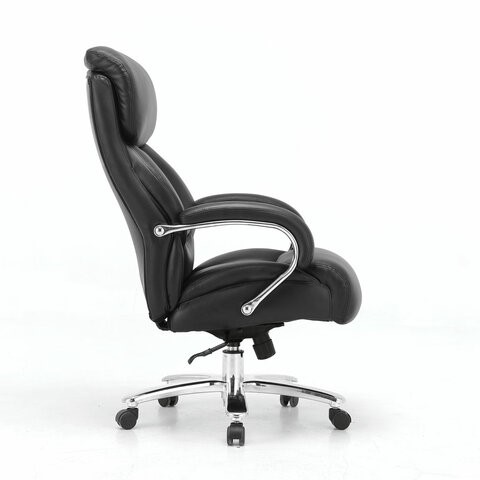 Офисное кресло Brabix Premium Pride HD-100 (натуральная кожа, черное) 531940 в Элисте - изображение 1