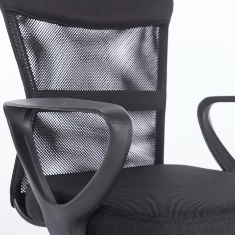 Компьютерное кресло Brabix Jet MG-315 (с подлокотниками, черное) 531839 в Элисте - изображение 4