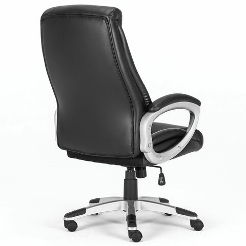 Кресло Brabix Premium Grand EX-501 (рециклированная кожа, черное) 531950 в Элисте - изображение 2