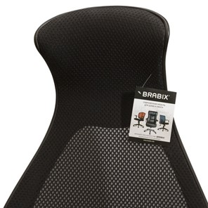 Кресло Brabix Premium Genesis EX-517 (пластик черный, ткань/экокожа/сетка черная) в Элисте - предосмотр 8