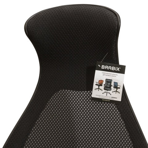 Кресло Brabix Premium Genesis EX-517 (пластик черный, ткань/экокожа/сетка черная) в Элисте - изображение 8