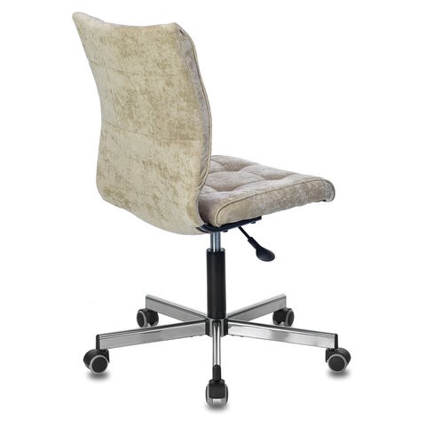 Офисное кресло Brabix Stream MG-314 (без подлокотников, пятилучие серебристое, ткань, песочное) 532396 в Элисте - изображение 2
