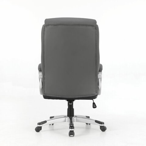 Кресло офисное Brabix Premium Level EX-527 (пружинный блок, рециклированная кожа, серое) 531937 в Элисте - изображение 3
