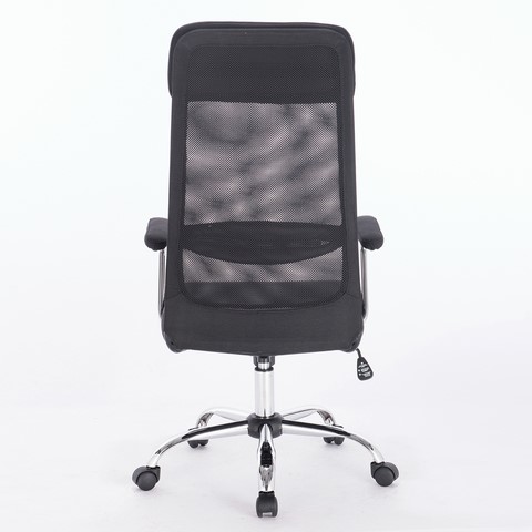 Кресло офисное Brabix Flight EX-540 (хром, ткань, сетка, черное) в Элисте - изображение 2