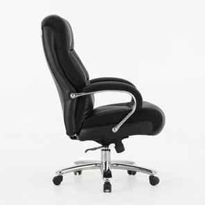 Кресло Brabix Premium Bomer HD-007 (рециклированная кожа, хром, черное) 531939 в Элисте - предосмотр 1