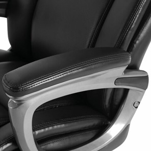 Кресло компьютерное Brabix Premium Solid HD-005 (рециклированная кожа, черное) 531941 в Элисте - предосмотр 7