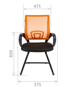 Офисное кресло CHAIRMAN 696V, цвет оранжевый в Элисте - предосмотр 1