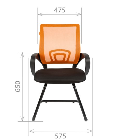 Офисное кресло CHAIRMAN 696V, цвет оранжевый в Элисте - изображение 1