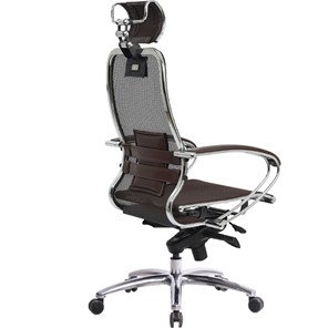 Офисное кресло Samurai S-2.04, темно-коричневый в Элисте - предосмотр 1