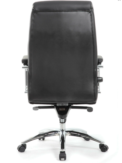 Компьютерное кресло Brabix Premium Phaeton EX-502 (натуральная кожа, хром, черное) в Элисте - изображение 3
