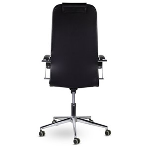 Кресло Brabix Premium Pilot EX-610 CH (хром, кожзам, черное) в Элисте - предосмотр 4