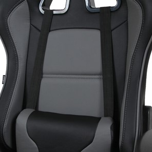 Офисное кресло Brabix GT Racer GM-100 (две подушки, экокожа, черное/серое) в Элисте - предосмотр 6