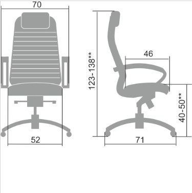Офисное кресло Samurai K-1.041 темно-бордовый в Элисте - изображение 1