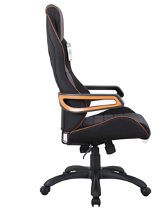 Офисное кресло Brabix Techno Pro GM-003 (ткань, черное/серое, вставки оранжевые) в Элисте - предосмотр 2