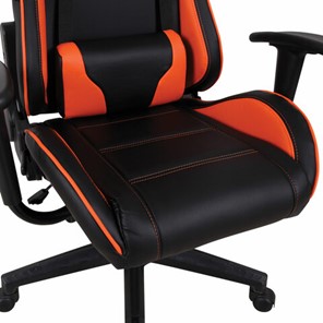 Офисное кресло Brabix GT Racer GM-100 (две подушки, экокожа, черное/оранжевое) в Элисте - предосмотр 8