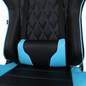 Компьютерное кресло Brabix GT Master GM-110 (две подушки, экокожа, черное/голубое) в Элисте - предосмотр 7