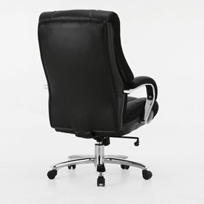 Кресло Brabix Premium Bomer HD-007 (рециклированная кожа, хром, черное) 531939 в Элисте - предосмотр 2