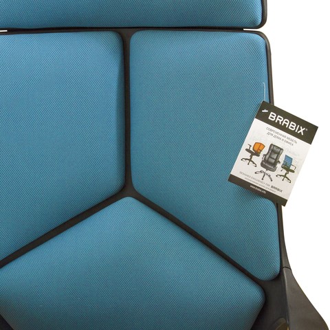 Офисное кресло Brabix Premium Prime EX-515 (ткань, голубое) в Элисте - изображение 5