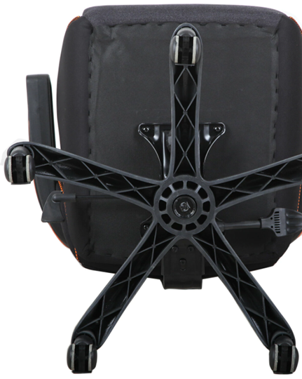 Офисное кресло Brabix Techno Pro GM-003 (ткань, черное/серое, вставки оранжевые) в Элисте - изображение 5