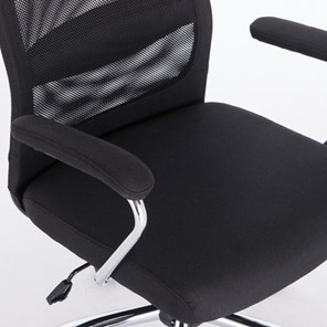 Кресло офисное Brabix Flight EX-540 (хром, ткань, сетка, черное) в Элисте - предосмотр 5