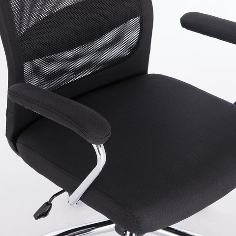 Кресло офисное Brabix Flight EX-540 (хром, ткань, сетка, черное) в Элисте - изображение 5
