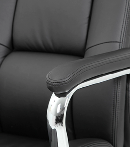 Офисное кресло Brabix Premium Amadeus EX-507 (экокожа, хром, черное) в Элисте - предосмотр 9