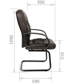 Кресло CHAIRMAN 416V экокожа черная в Элисте - предосмотр 2