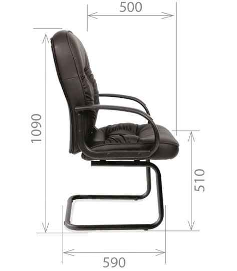Кресло CHAIRMAN 416V экокожа черная в Элисте - изображение 2