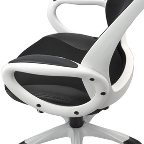 Компьютерное кресло Brabix Premium Genesis EX-517 (пластик белый, ткань/экокожа/сетка черная) в Элисте - предосмотр 5