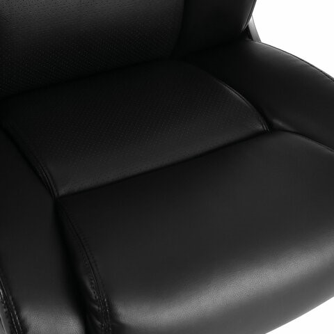 Кресло компьютерное Brabix Premium Solid HD-005 (рециклированная кожа, черное) 531941 в Элисте - изображение 6