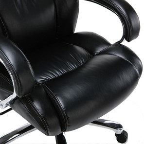 Кресло компьютерное Brabix Premium Status HD-003 (рециклированная кожа, хром, черное) 531821 в Элисте - предосмотр 6