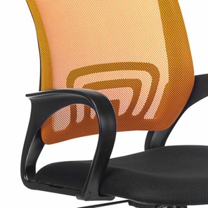 Офисное кресло Brabix Fly MG-396 (с подлокотниками, сетка, оранжевое/черное) в Элисте - предосмотр 4