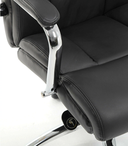Компьютерное кресло Brabix Premium Phaeton EX-502 (натуральная кожа, хром, черное) в Элисте - предосмотр 7