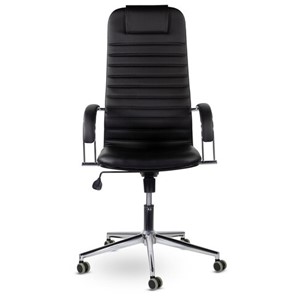 Кресло Brabix Premium Pilot EX-610 CH (хром, кожзам, черное) в Элисте - предосмотр 2