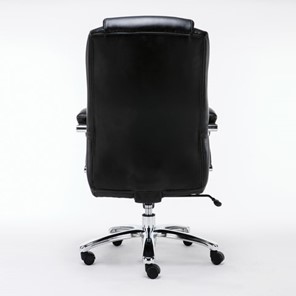 Кресло компьютерное Brabix Premium Status HD-003 (рециклированная кожа, хром, черное) 531821 в Элисте - предосмотр 3
